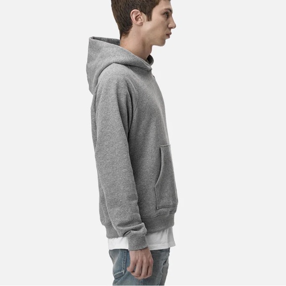 John Elliot Raglan Hoodie Grey - Picture 2 of 5